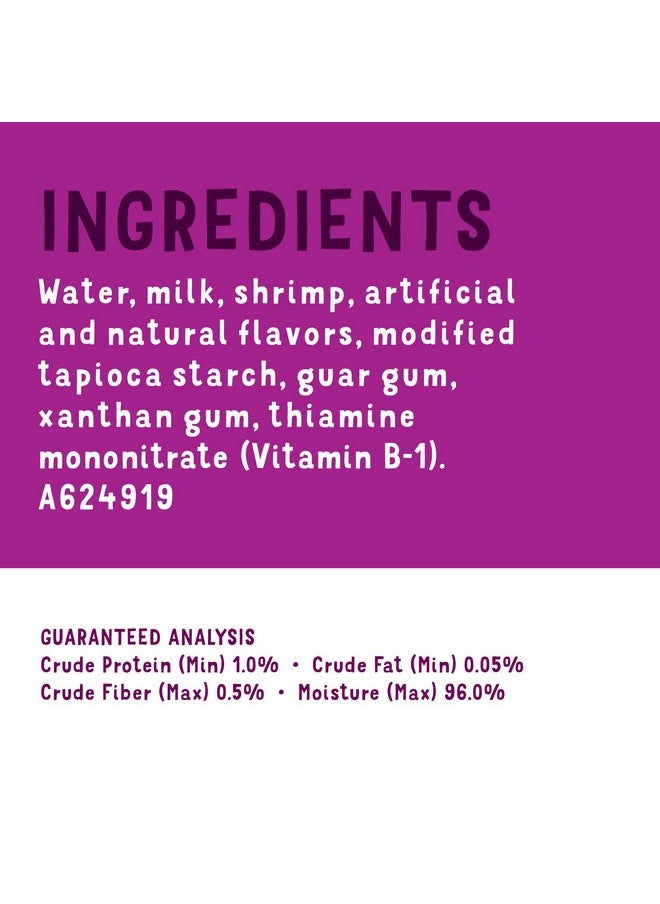 Friskies Purina Friskies Cat Food Lickable Cat Treats, Lil’ Slurprises With Saltwater Shrimp - (Pack of 16) 1.2 oz. Pouches  - Image 4