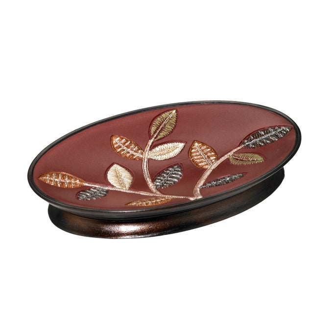 780130 AUBURY SOAP DISH BURGUNDY