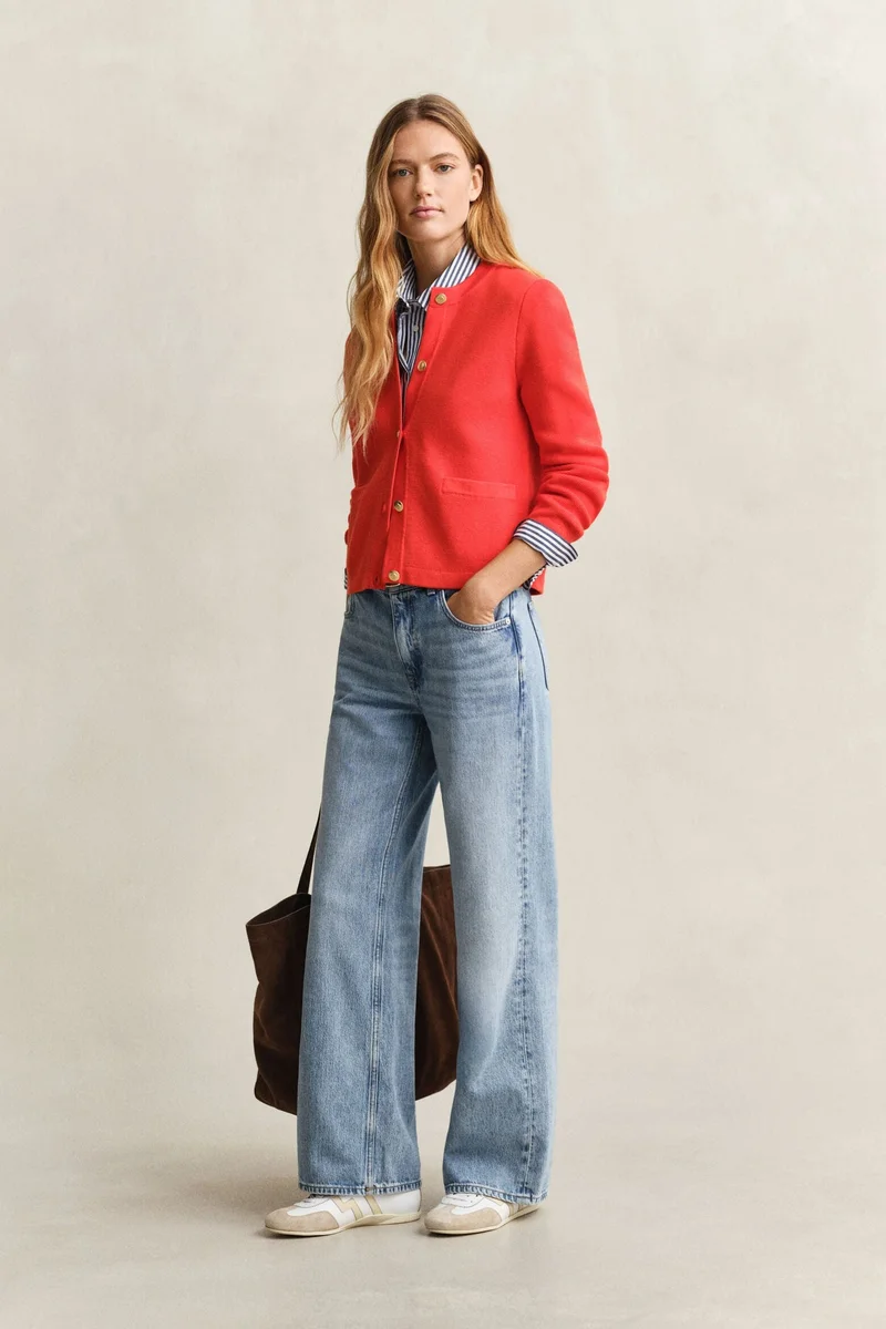 غانت Cotton Knit Jacket