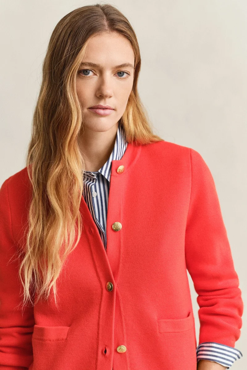 GANT  Cotton Knit Jacket for Women | Best Price UAE