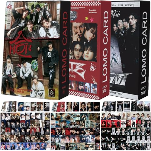 KPOPBTS Stray Kids 3 PACK165 PCS Photocards Kpop Album Giant Merch SKZHOP HIPTAPE HOP Postcard Gift for SKZ Boys and girls - Image 1