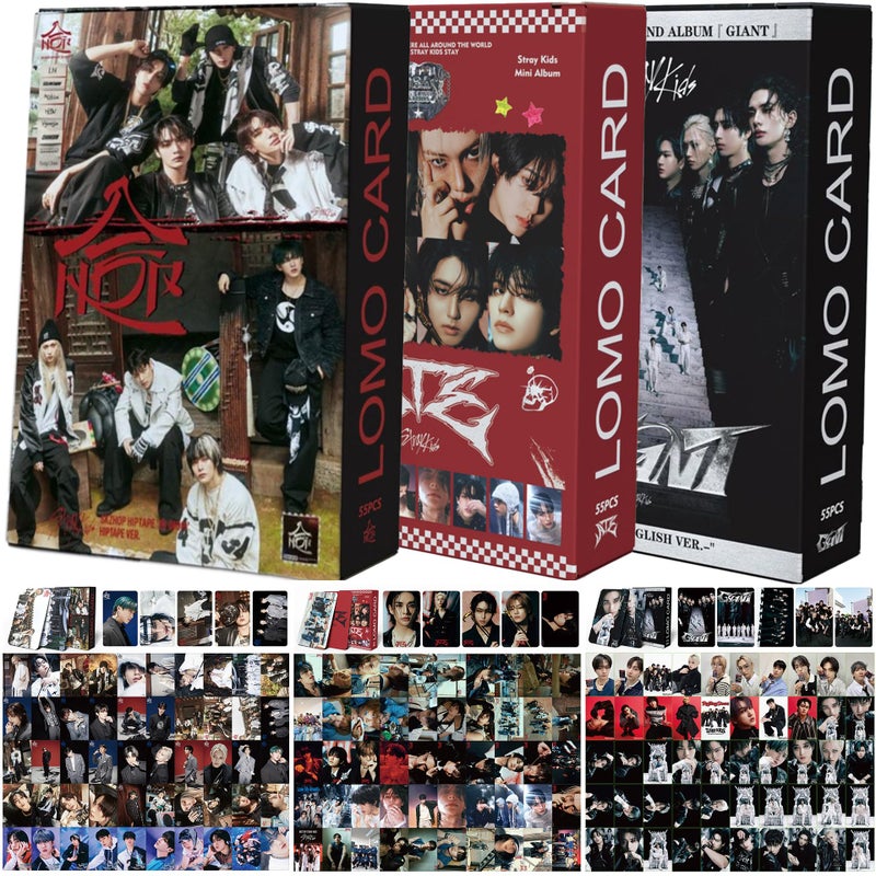 KPOPBTS Stray Kids 3 PACK165 PCS Photocards Kpop Album Giant Merch SKZHOP HIPTAPE HOP Postcard Gift for SKZ Boys and girls - Image 2