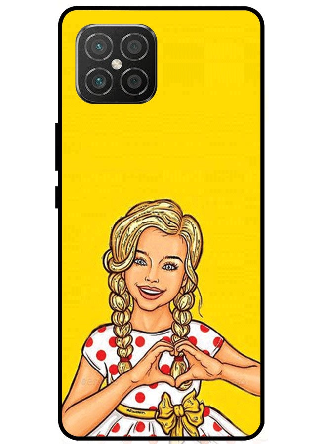 Protective Case Cover For Huawei Nova 8 SE 4G Premium Series Protective Case Cover For Huawei Nova 8 SE 4G Girl Making Heart