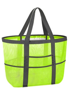 Swift Large Mesh Beach Bag Beach Tote Bag Summer Holiday Bag Mesh Swimming Bag Pool Bag Weekend Bag Shopping Tote Bag  - Image 1