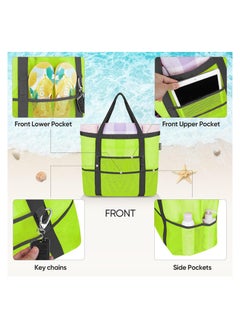 Swift Large Mesh Beach Bag Beach Tote Bag Summer Holiday Bag Mesh Swimming Bag Pool Bag Weekend Bag Shopping Tote Bag  - Image 5