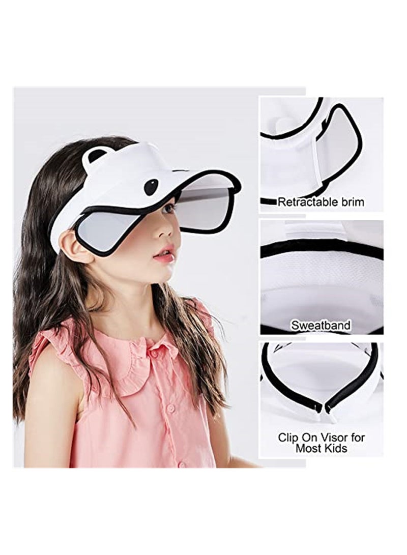SYOSI, Kids Adjustable Sun Visors Hats with Retractable Brim to prevent UV  Damage - Image 4