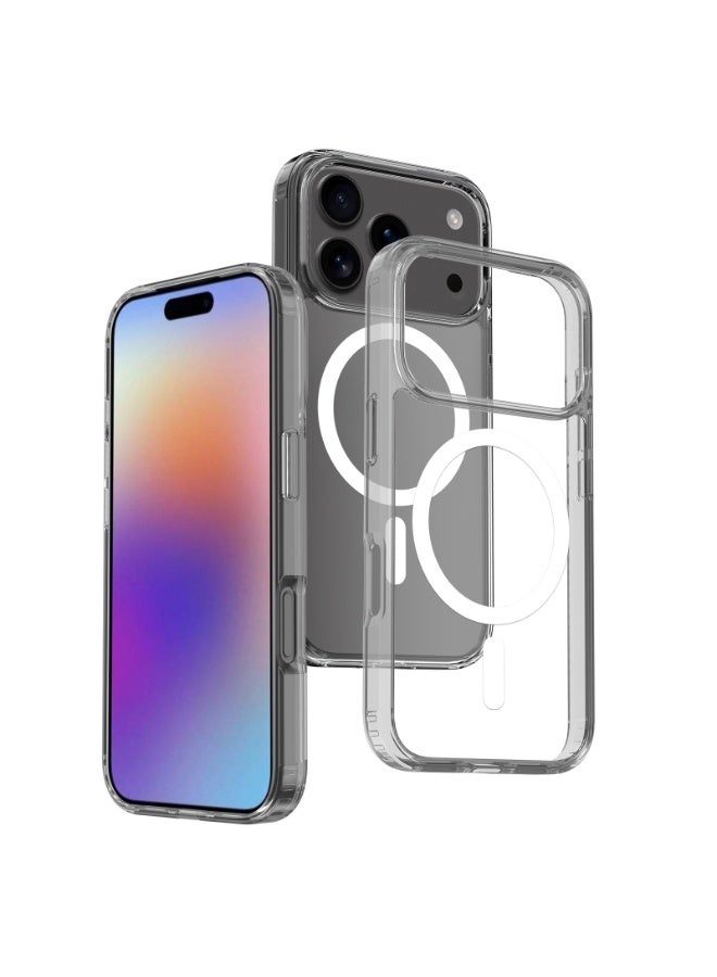 NIBEMINENT Shock Resistant Hard Shell Protection Case With Magsafe For iPhone 14 Pro Max, Gray