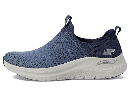 SKECHERS حذاء سنيكرز سكيشرز سبورت للنساء بتقنية آرك فيت 2.0، أزرق/بحري، 5 - Image 4