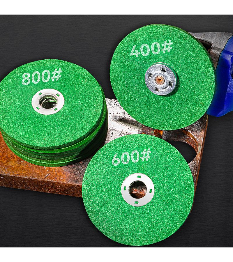 3Pcs 100 400 600 Grit Resin Grinding Discs For Metal Polishing Rust Removal - Image 1