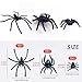 KOMIDK 100 Pieces Plastic Spider 3 Sizes Spider Toys Black Fake Spiders Fake Spider for Halloween Prank Props Home Party Decorations - Image 4