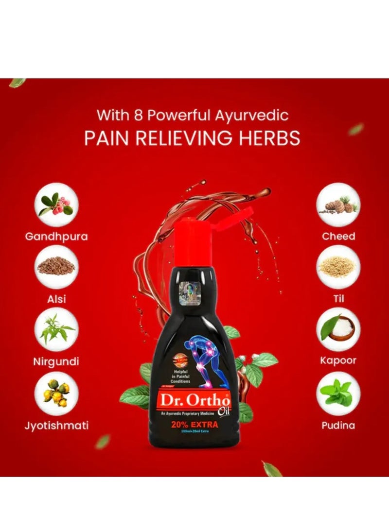 Dr. Ortho Ayurvedic Oil - Herbal Extract, Relieves Pain & Stiffness - Image 3