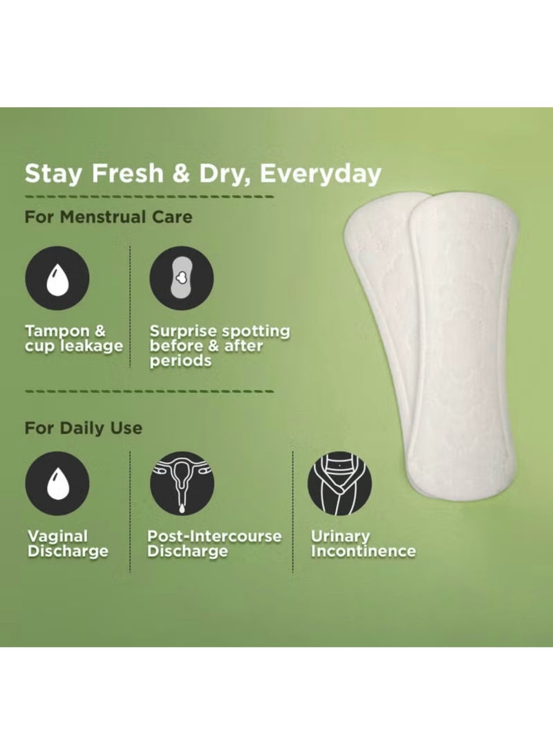 PEE SAFE PeeSafe Daily Panty Liners with Aloe Vera, Curvy design for extra comfort, Cottony-Soft surface, Antibacterial, 185mm wide - 20 liners  - Image 3