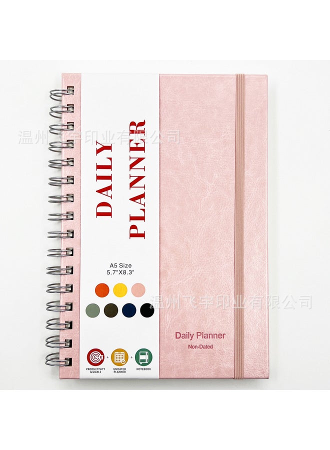 Feiyu Daily Plan Book A5 Coil Notebook Exquisite English Daily Book - Image 1
