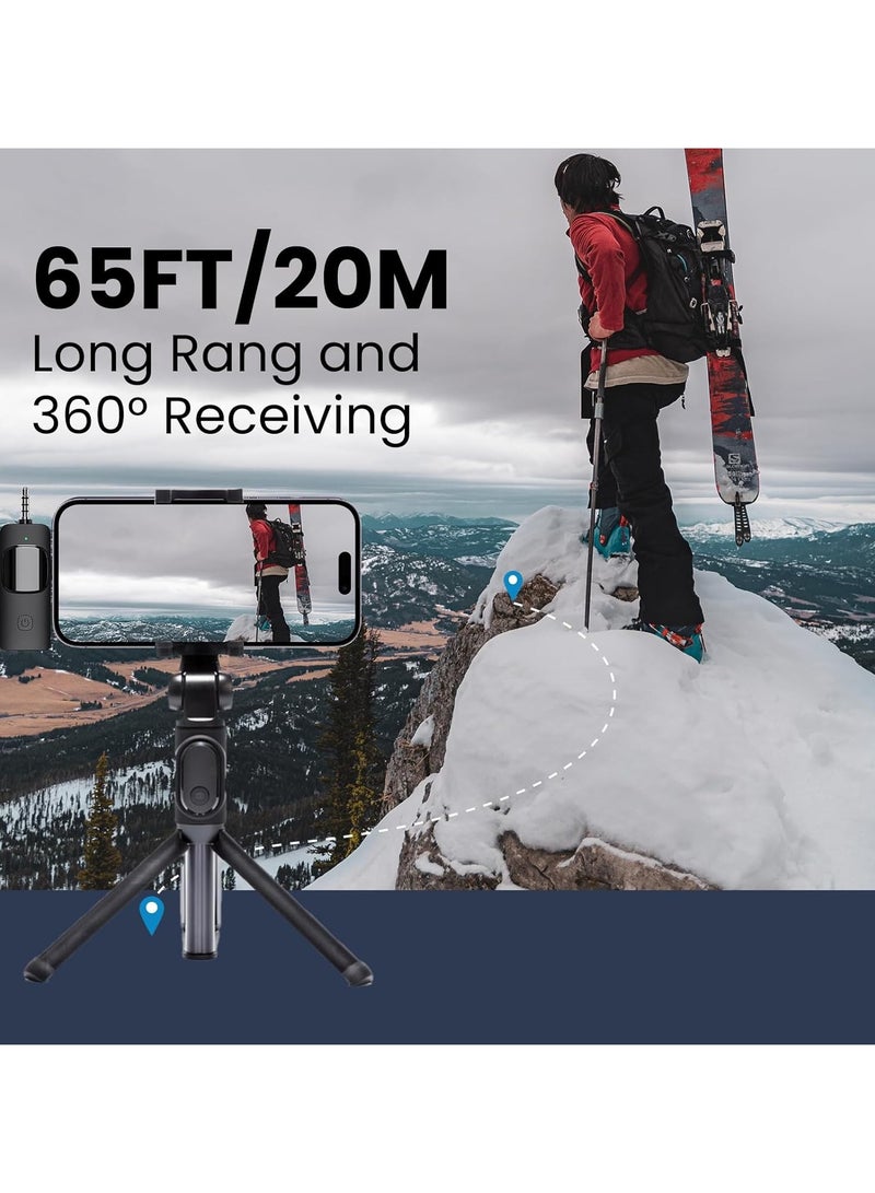 GUDOO Wireless Microphone for iPhone Android Phone Camera Computer Laptop Professional Dual Lapel Mic with USB-C 3.5mm USB Plug for Video Recording, Vlog, YouTube, TikTok - Image 4