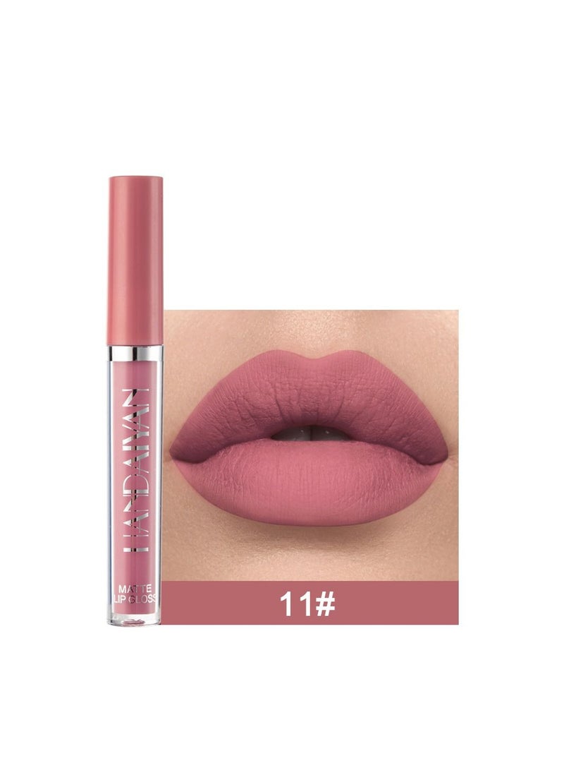 Handaiyan Lipstick Matte Liquid Lipsticks Makeup For Women Velvet Long Lasting Waterproof Highly Pigmented Colour Quick-Drying, Smudge-Proof, Nourishes, Conditions, Ultra Soft Moisturizes  - Image 1