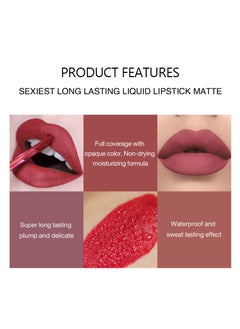 Lipstick Matte Liquid Lipsticks Makeup For Women Velvet Long Lasting Waterproof Highly Pigmented Colour Quick-Drying, Smudge-Proof, Nourishes, Conditions, Ultra Soft Moisturizes - pzsku/ZEA31523888094E6D83A4Z/45/_/1701760560/22d8a23c-8737-4259-a10f-a8b47d53ce0e