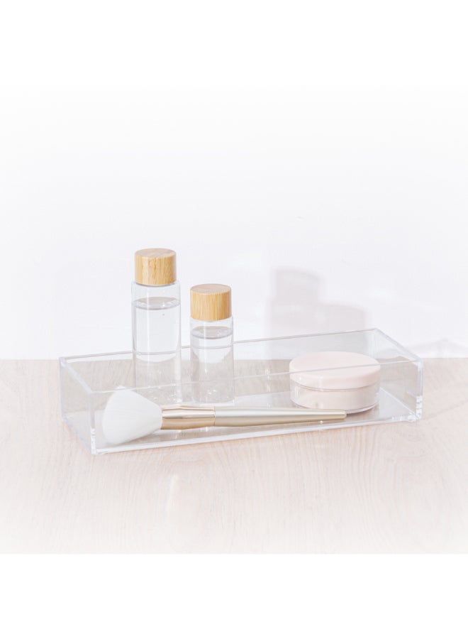 Five Simply Smart Selena Rectangular Shaped Bathroom Organiser Clear 4.8 x 9.6 x 25.6 cm 155902 - Image 3