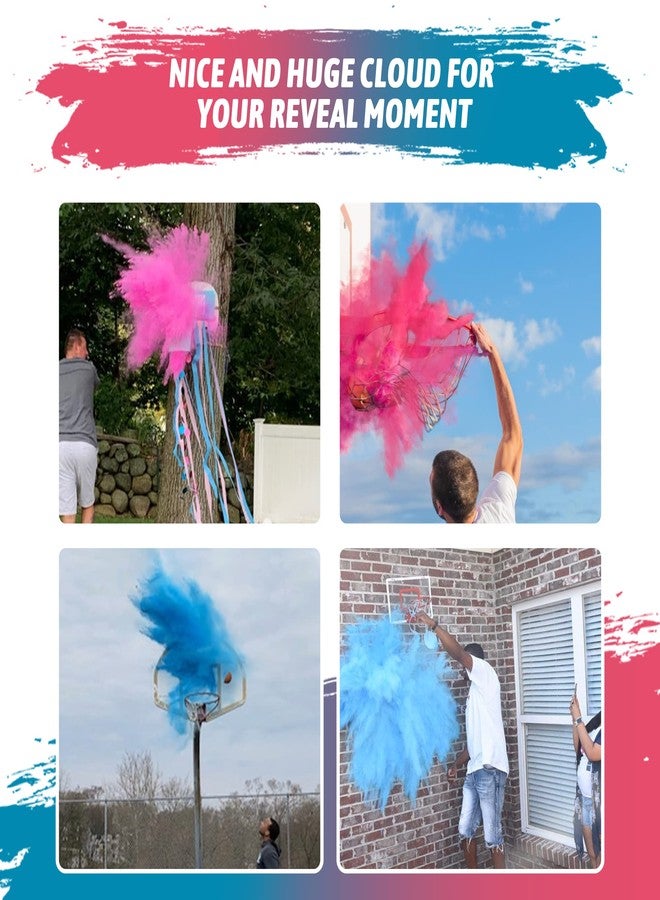 POPUPARTY Gender Reveal Basketball with Pink & Blue Powder, for Baby Boy or Girl Gender Reveal, Party Supplies - Image 2
