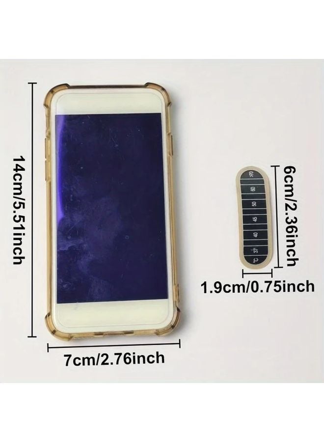 3pcs Black Color Changing Thermal Stickers Temperature Sensitive Strips 37C to 70C Range - Image 4