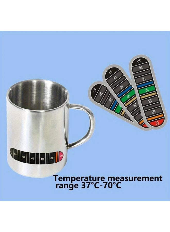 3pcs Black Color Changing Thermal Stickers Temperature Sensitive Strips 37C to 70C Range - Image 2