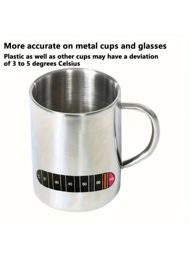 3pcs Black Color Changing Thermal Stickers Temperature Sensitive Strips 37C to 70C Range - Image 3