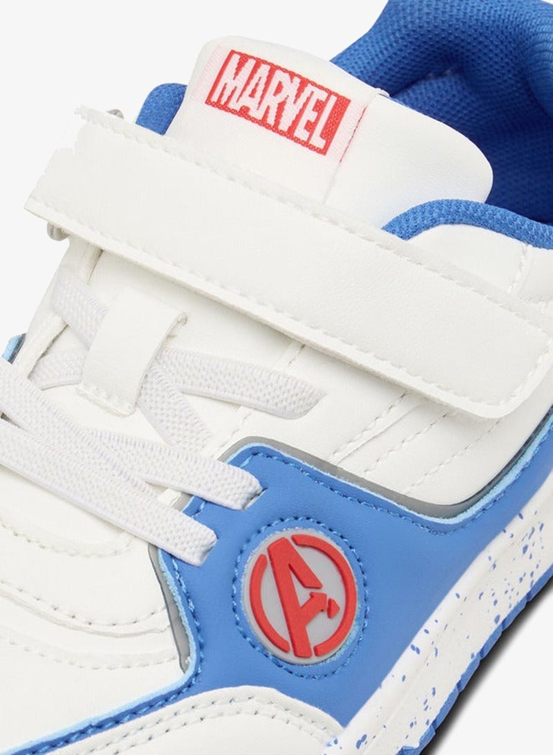 MARVEL Boys Avengers Applique Sneakers with Hook and Loop Closure - Image 4