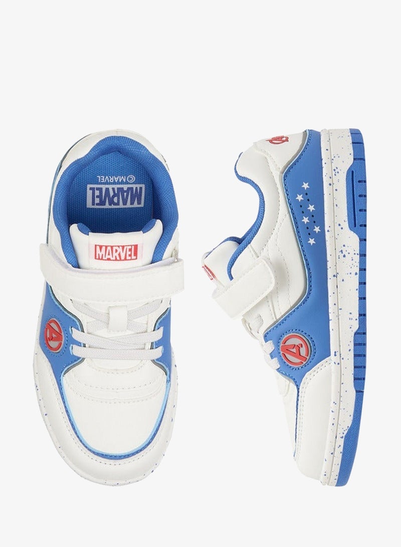 MARVEL Boys Avengers Applique Sneakers with Hook and Loop Closure - Image 3