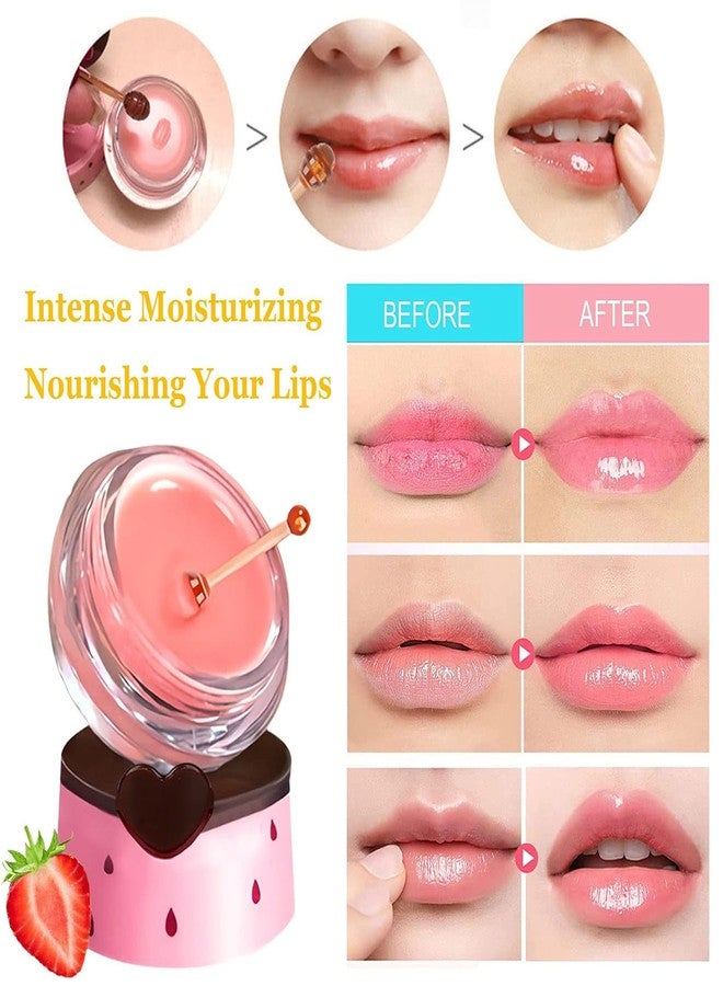 ZARICS 8 PCS Honey Balm Lip Balm, Honeybalm, Strawberry, Watermelon, Apple, Lime, Cherry, Mint, Grapes & Peach Flavors, Prevention Dry & Cracked Lip Scrubs, Mothers Day Gifts, Teacher Appreciation Gifts - Image 2