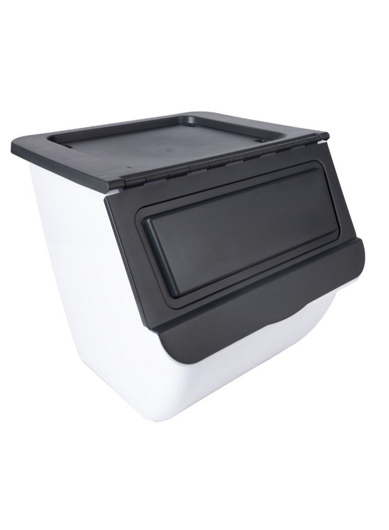 Union Plastic Stackable Container Black 36L - Image 1