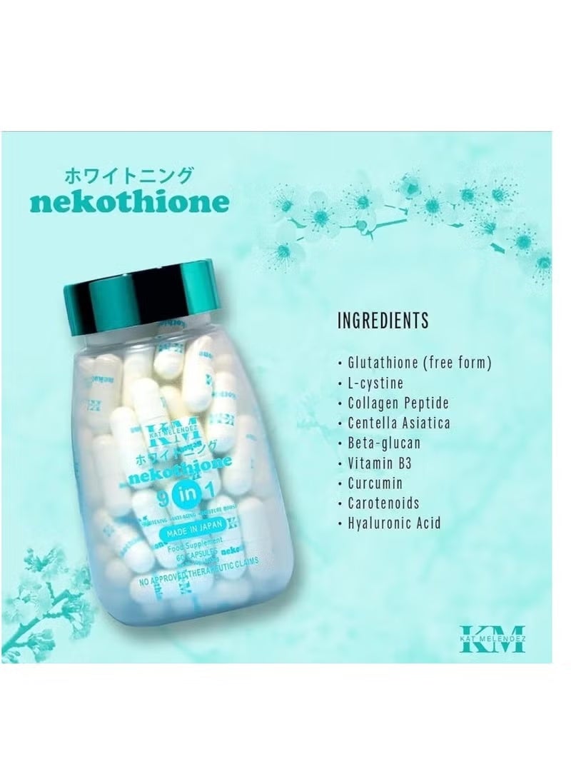KM Nekothione 9 in 1 Whitening 500mg/ 60 capsules - Image 3