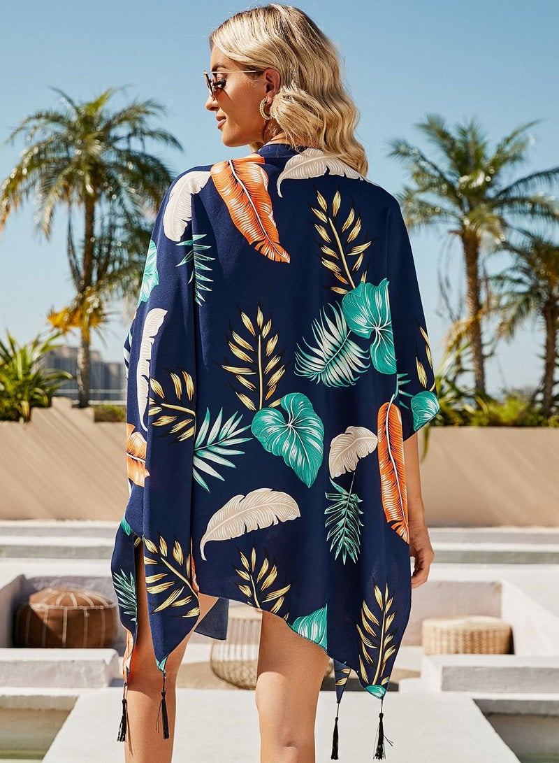 NIBEMINENT Floral Printed Kimono Jacket  - Image 4