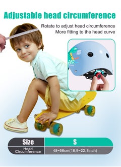 URbazaar 7 PCS Kids Helmet Adjustable Protective Gear Set with Elbow Knee Wrist Pads for Multi-Sports Skateboarding Bike Riding Scooter Inline skatings Longboard Roller Skate  - Image 2