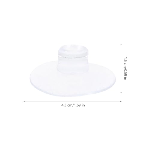 BUGUUYO 20 Pcs Suction Cup Light String Holders with Slotted Flat-Top Wire Clips for Secure Cable Fixing on Smooth Surfaces Compact 1.69In Organizer for Home Holiday Decor - Image 2