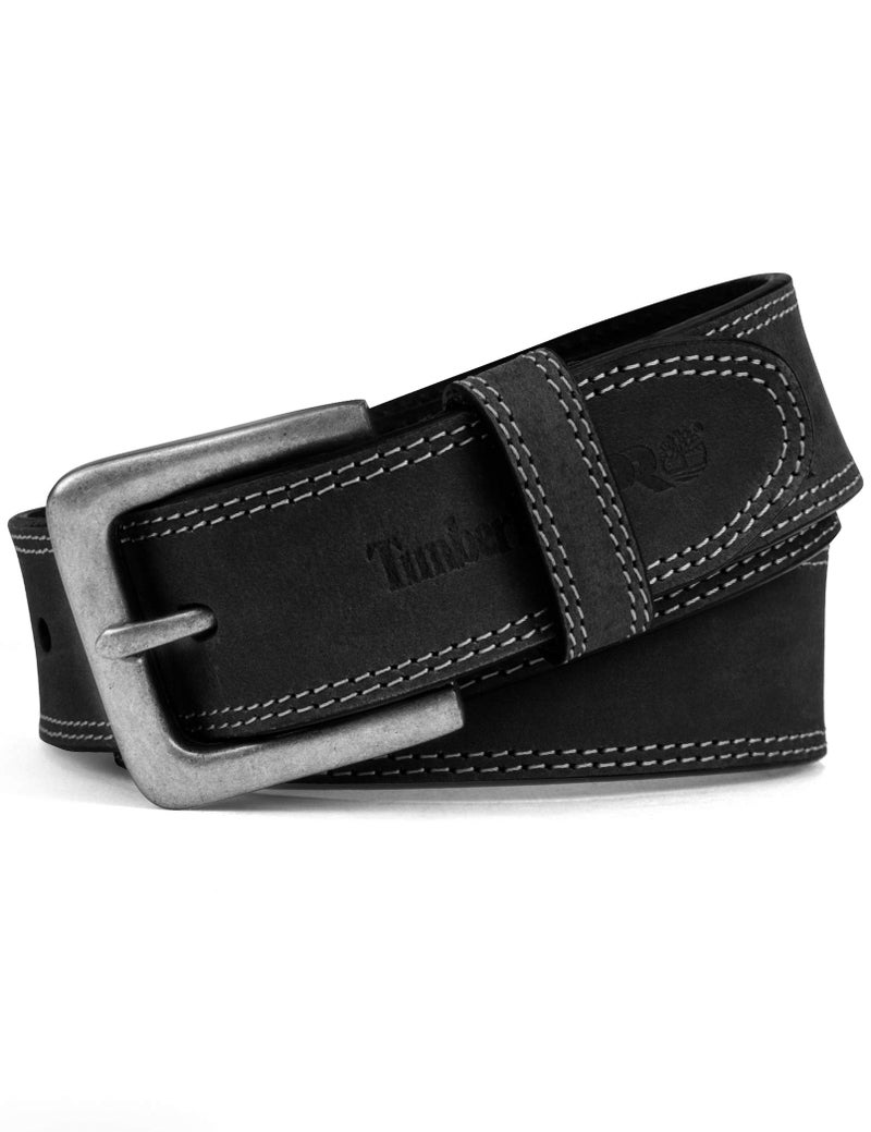 Timberland PRO Men's 38mm Boot Leather Belt, Black, 32 - Image 2