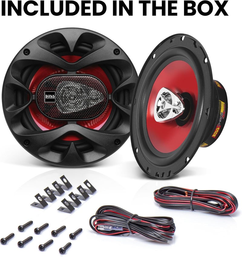BOSS AUDIO SYSTEMS مكبرات صوت السيارات BOSS Audio Systems CH6530 - 300 وات من الطاقة لكل زوج و 150 وات لكل مكبر، 6.5 بوصة، نطاق كامل، 3 طرق، تباع في أزواج - Image 5