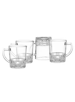 Elegant 12 Pieces Clear Glass Tea Cup Set 240 ml  - Image 3