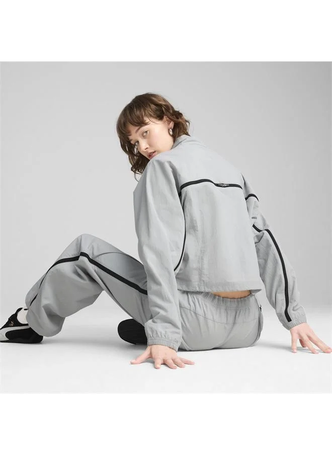 Puma Flat Light Gray DARE TO Oversized Zip-Off Woven Jacket Women for Women | Best Price UAE