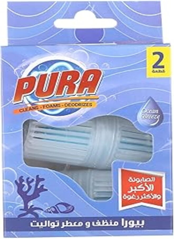 Pura - Pura simple toilette freshener - 2 pieces, blue - Image 1