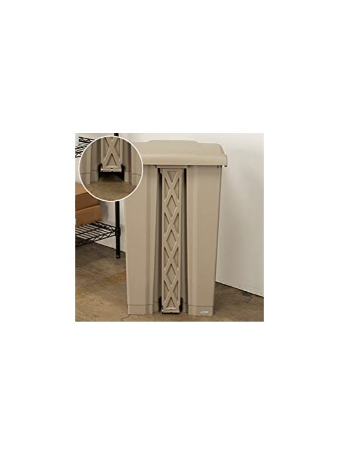 Generic - 70L Heavy Duty Pedal Bin Beige - Image 1