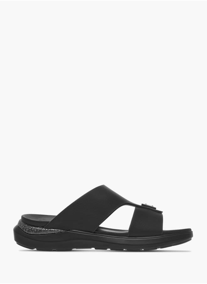 Le Confort - Mens Metal Accent Slip-On Sandals - Image 1