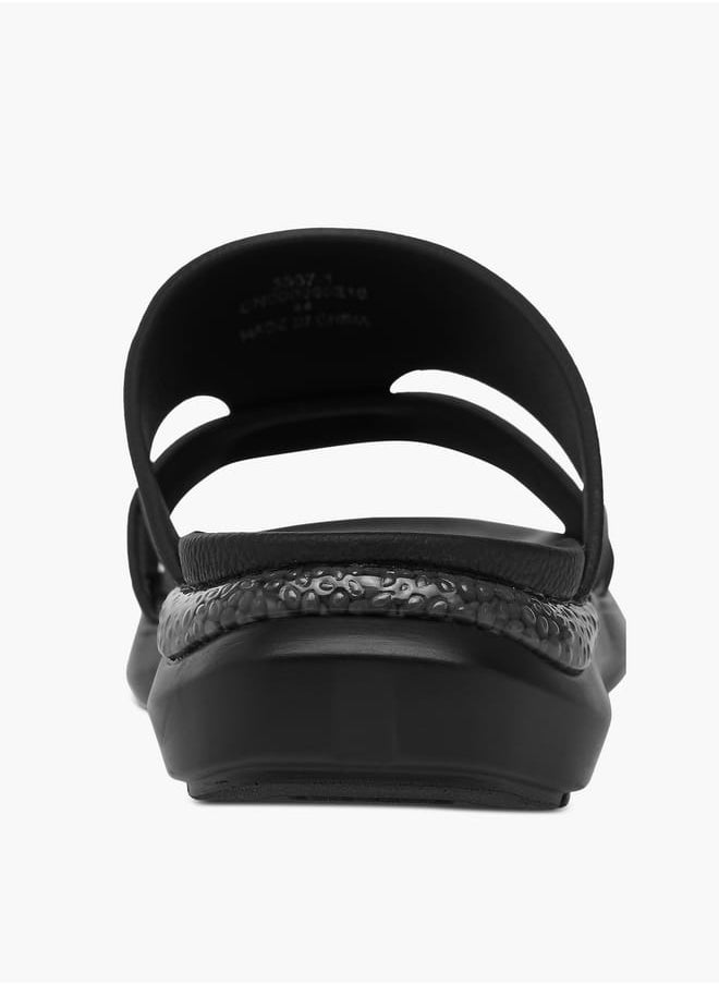 Le Confort - Mens Metal Accent Slip-On Sandals - Image 1