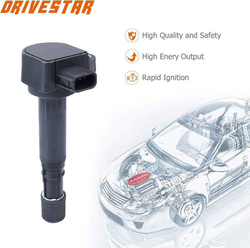 DRIVESTAR مجموعة DRIVESTAR المكونة من 6 حزم لفائف الإشعال لسيارات أكورا وهوندا - Image 4