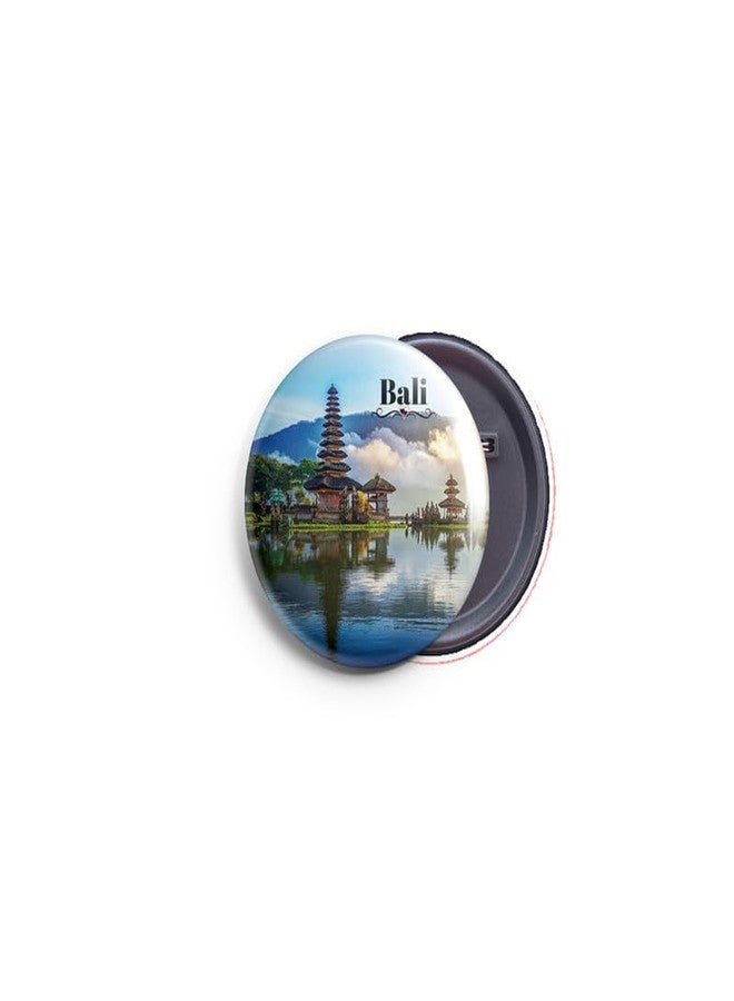 AVI 58mm Regular Size Metal Badge Multicolor Bali Indonesia Travel R8002854N - Image 1