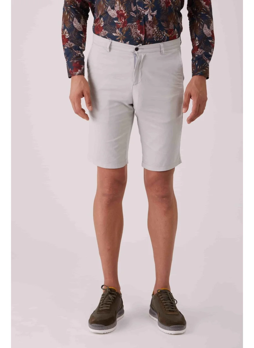 Dufy Light Gray Men's Regular Fit Short