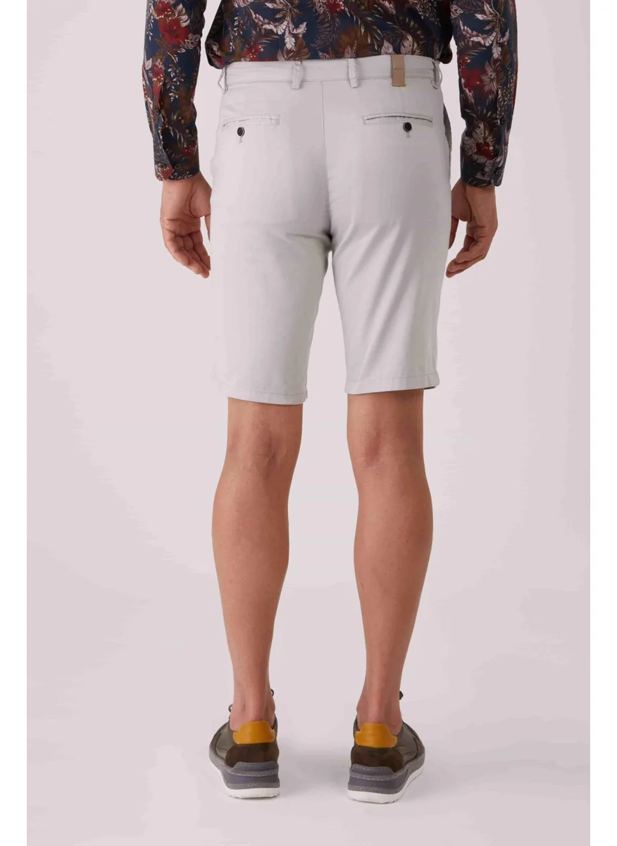 Dufy Light Gray Men's Regular Fit Short