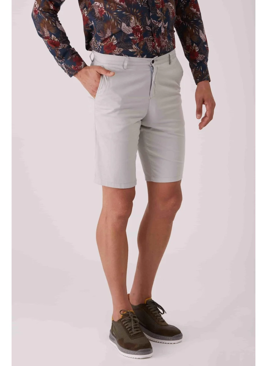 Dufy Light Gray Men's Regular Fit Short