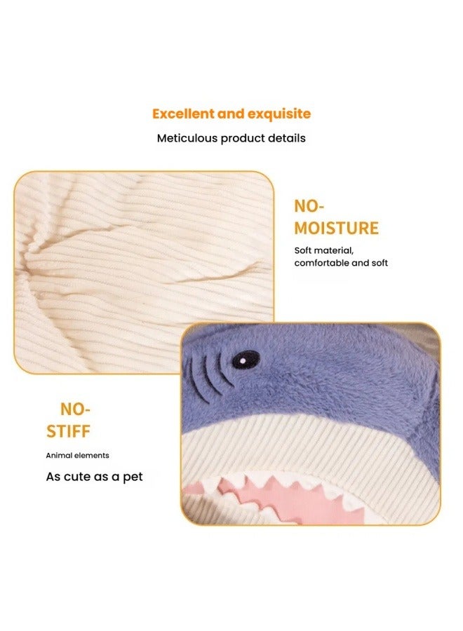general Four seasons universal sofa pet litter non-slip cute great white shark shape cat litter kennel sleeping mat pet bed - Image 2