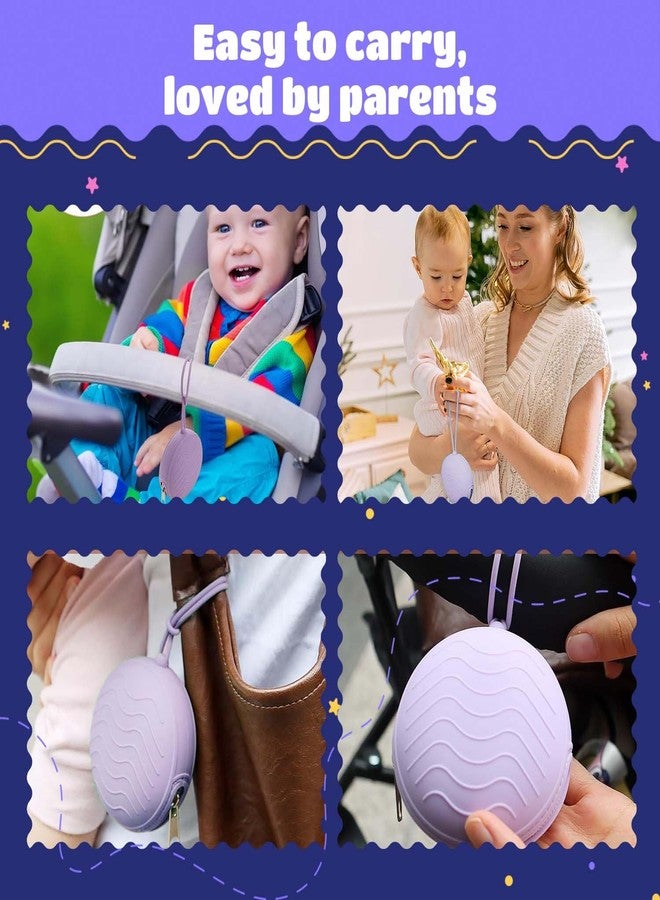 Homeaura Silicone Baby Pacifier Holder Case with Handstrap - BPA-Free Round Pacifier Storage Pouch for Newborns | Portable Waterproof Organizer for Diaper Bag, Travel & Stroller - Image 4