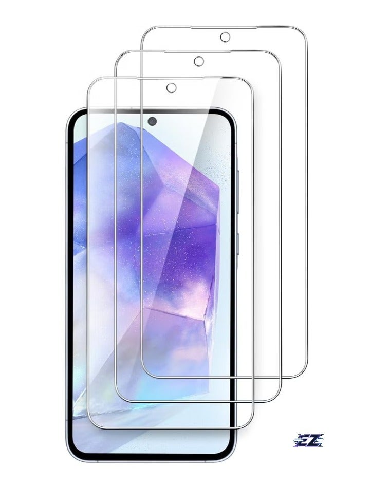 ELTRAZONE Samsung Galaxy A35 5G Screen Protector Pack of 3 – Ultra-Clear, Shatterproof, Anti-Scratch Film – Bubble-Free, Full Coverage Tempered Glass for Samsung Galaxy A35 5G - Image 1
