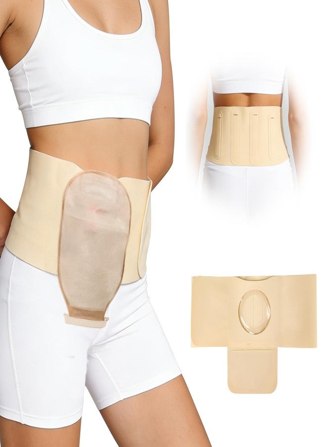 Heagimed Ostomy Belt, Ostomy Supplies Ostomy Hernia Support Belt for Men/Women, Stealth Belt Ostomy, Elastic Abdominal Support Belt Preventing the Stoma Hernia and Reinforce Colostomy Bags - XL - Image 1